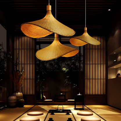 Handgemaakte Rotan Hanglamp met Verstelbare Hoogte – Boho Chic Woonkamer en Eettafel Verlichting 2