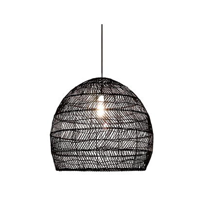 Handgemaakte Rotan Hanglamp voor Eettafel – Boho Stijl Woonkamer Lamp met Warme Verlichting 0