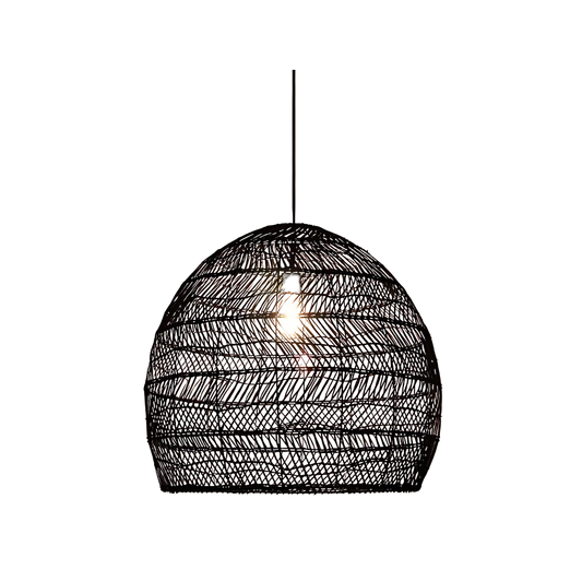 Handgemaakte Rotan Hanglamp voor Eettafel – Boho Stijl Woonkamer Lamp met Warme Verlichting 0