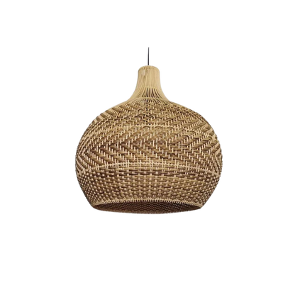 Handgeweven Rieten Hanglamp voor Woonkamer – Bohemian Stijl, 30cm Hoog, Natuurlijk Riet, Duurzaam en Eenvoudig te Installeren 0