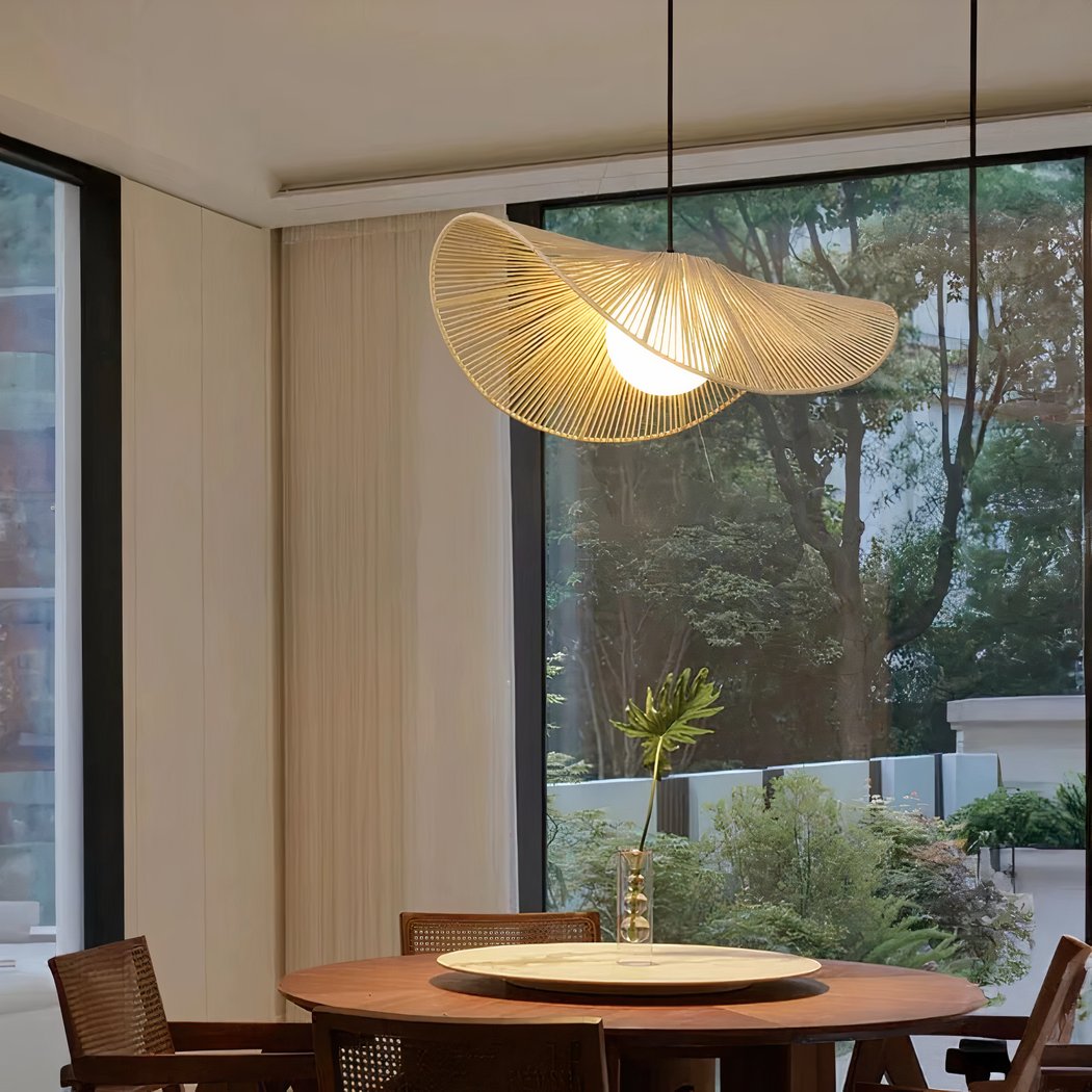 Handgeweven Touwkroonluchter – Retro Beige, 60 cm, Uniek Decoratief Verlichtingsstuk voor Woon- en Eetkamers 4