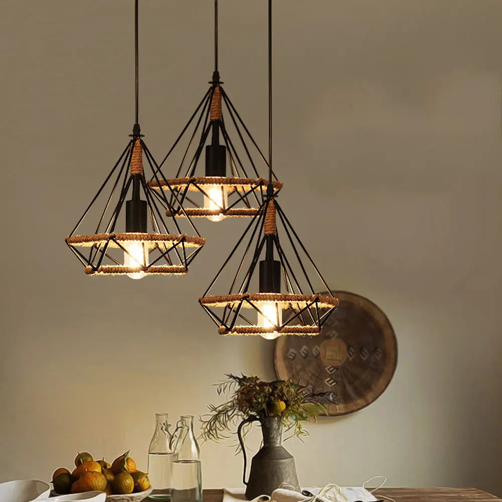 Hanglamp met Touw Kooi – Stijlvolle Verlichting voor Elk Interieur 0