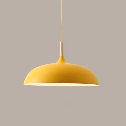 Hanglamp van Metaal en Hout in Pasteltinten voor Eettafel – Verstelbare Hoogte en Sfeervolle Verlichting 0