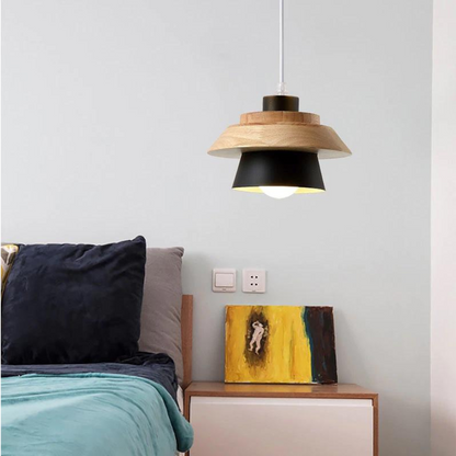 Hanglamp van Steen en Hout – Aardse Elegantie voor Modern en Rustiek Interieur 2