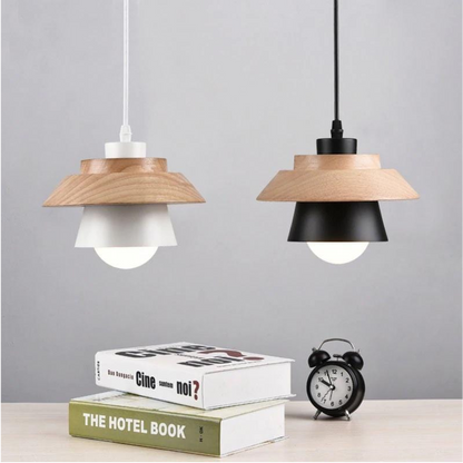 Hanglamp van Steen en Hout – Aardse Elegantie voor Modern en Rustiek Interieur 5
