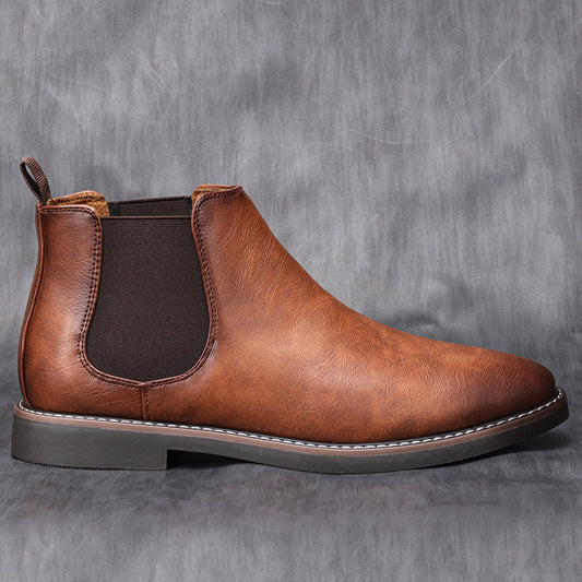 Heren Chelsea Laarzen met Elastische Zijpanelen – Comfortabele en Stijlvolle Boots voor Casual en Formele Gelegenheden 1