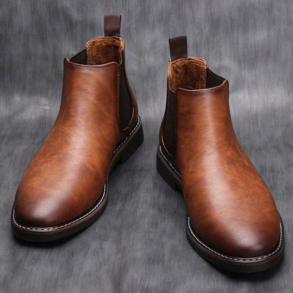 Heren Chelsea Laarzen met Elastische Zijpanelen – Comfortabele en Stijlvolle Boots voor Casual en Formele Gelegenheden 2