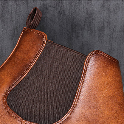 Heren Chelsea Laarzen met Elastische Zijpanelen – Comfortabele en Stijlvolle Boots voor Casual en Formele Gelegenheden 4