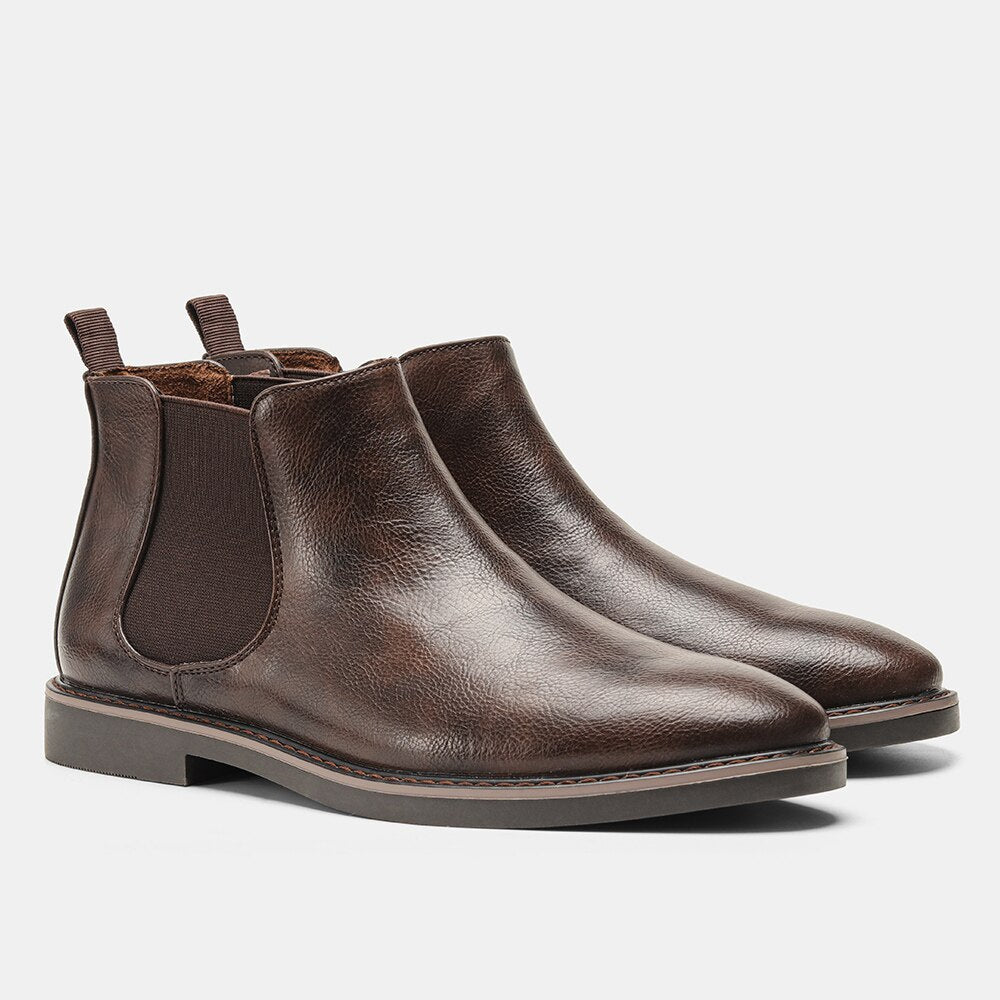 Heren Chelsea Laarzen met Elastische Zijpanelen – Comfortabele en Stijlvolle Boots voor Casual en Formele Gelegenheden 7