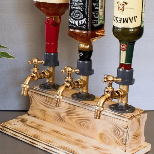 Houten Drankdispenser met Gebruiksvriendelijke Kraan - 5 Liter Capaciteit voor Feesten en Dinners 1
