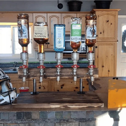 Houten Drankdispenser met Gebruiksvriendelijke Kraan - 5 Liter Capaciteit voor Feesten en Dinners 4