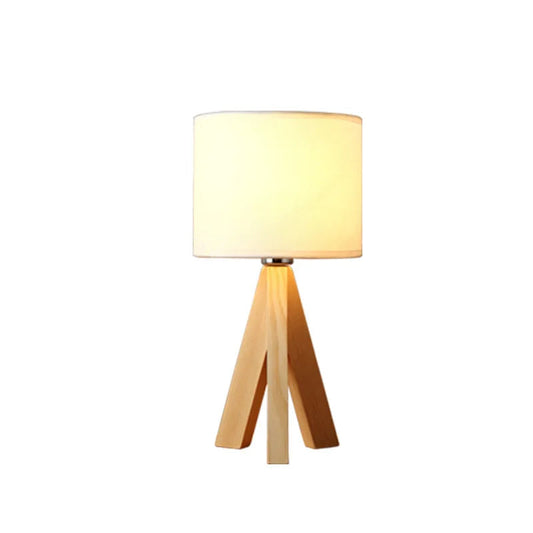 Houten Tafellamp met E27 Fitting – Modern Minimalistisch Ontwerp voor Slaapkamer en Woonkamer 4
