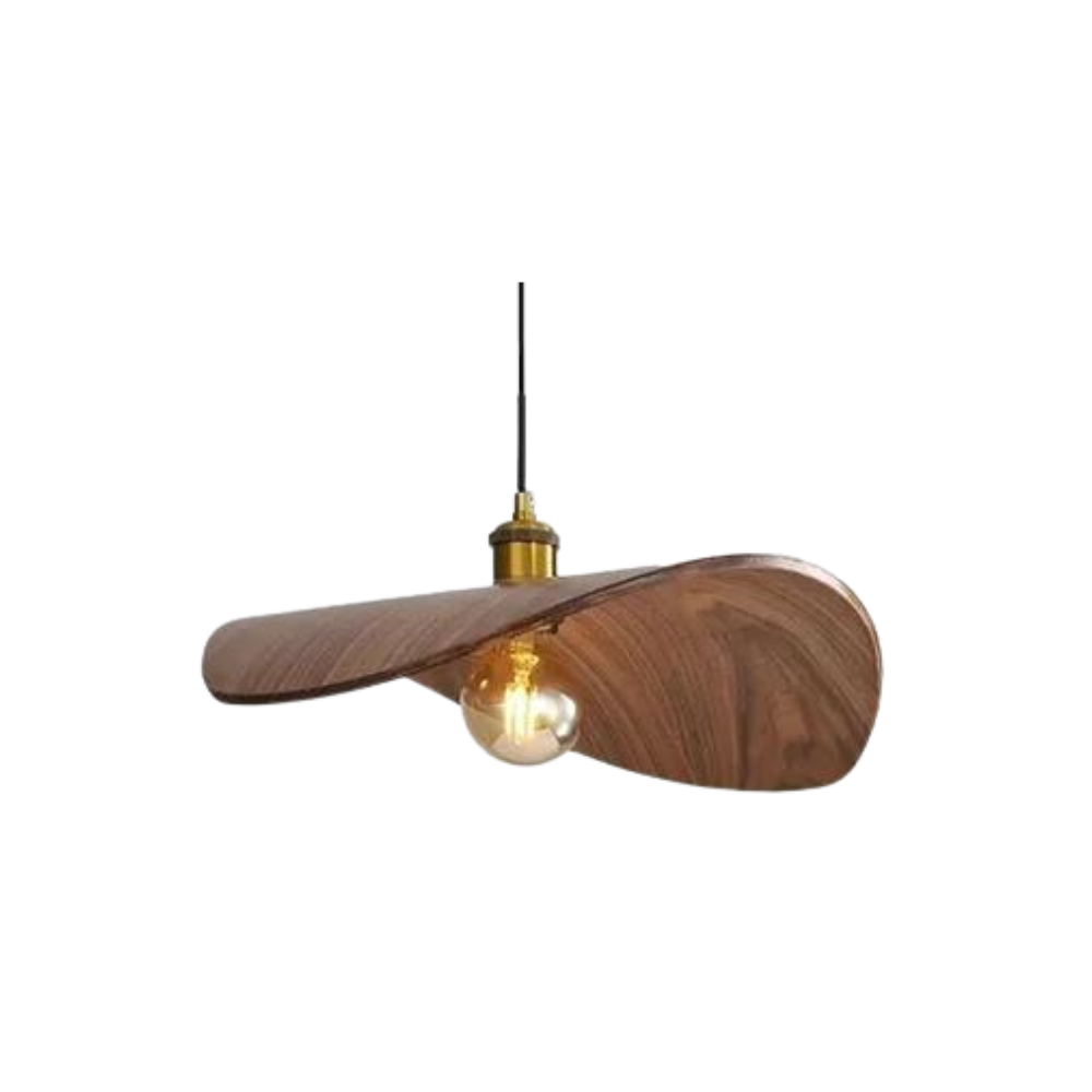 Houten Vintage Hanglamp met Verstelbare Hoogte – Rustieke Sfeer voor Elk Interieur 0