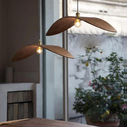 Houten Vintage Hanglamp met Verstelbare Hoogte – Rustieke Sfeer voor Elk Interieur 1