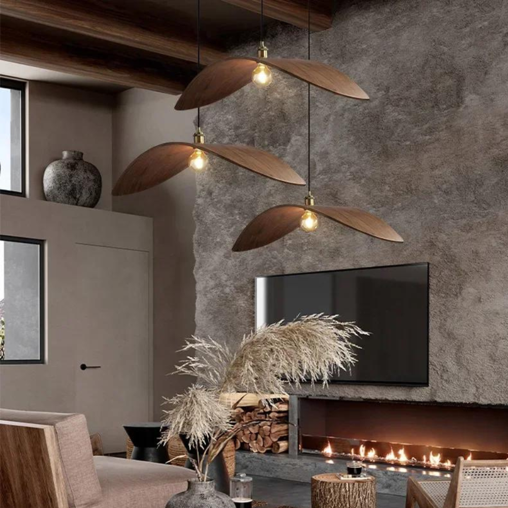 Houten Vintage Hanglamp met Verstelbare Hoogte – Rustieke Sfeer voor Elk Interieur 3