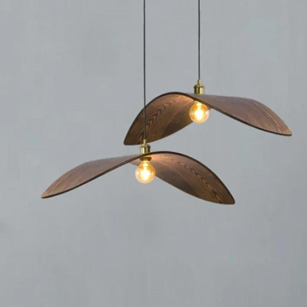 Houten Vintage Hanglamp met Verstelbare Hoogte – Rustieke Sfeer voor Elk Interieur 4