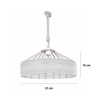 Industriële Hanglamp Zwart met Touw – Modern Woonkamer Lamp voor Stijlvolle Verlichting 4