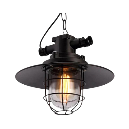 Industriele Hanglamp Zwart van Ijzer met Verstelbare Hoogte voor Eettafel en Woonkamer 0