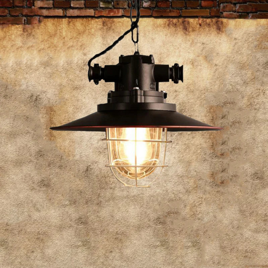 Industriele Hanglamp Zwart van Ijzer met Verstelbare Hoogte voor Eettafel en Woonkamer 1