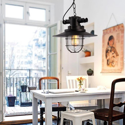 Industriele Hanglamp Zwart van Ijzer met Verstelbare Hoogte voor Eettafel en Woonkamer 5