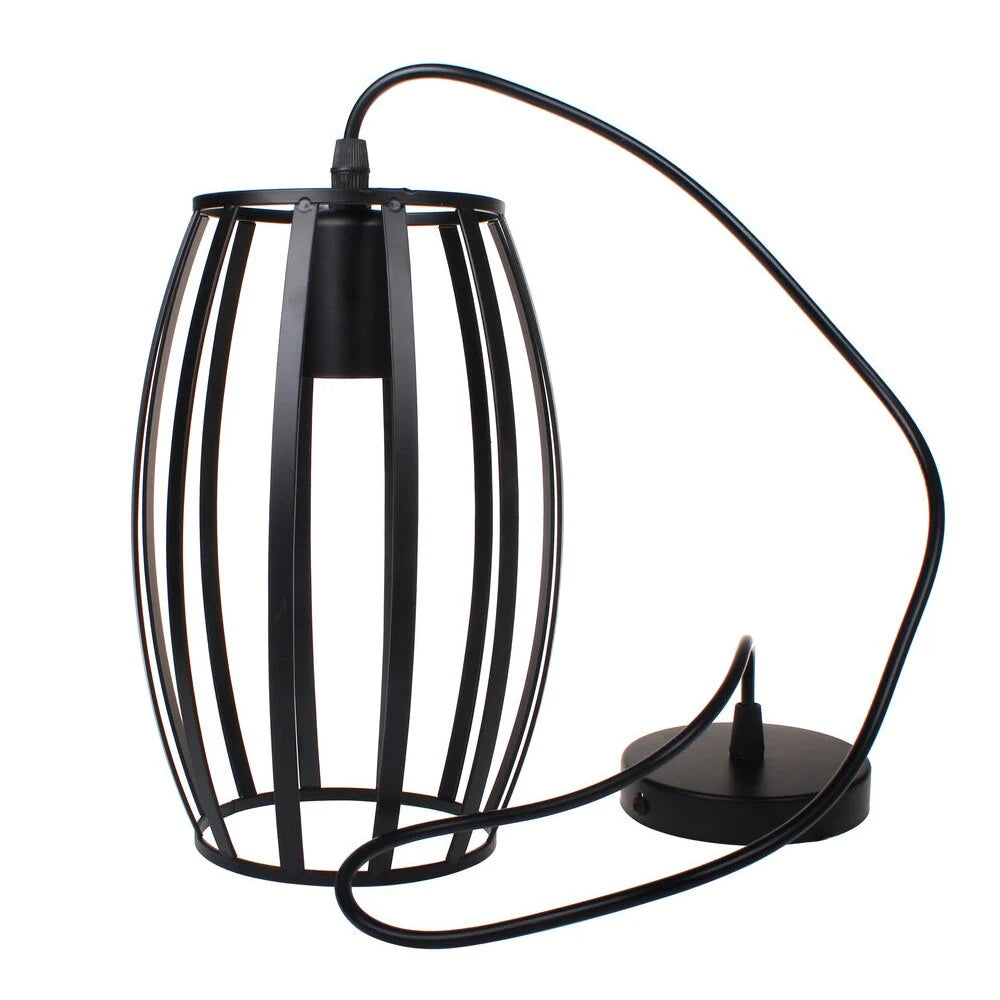 Industriële Zwarte Hanglamp – Minimalistisch Ontwerp voor Woonkamer en Eetkamer 2