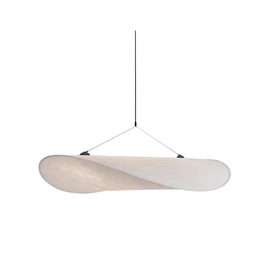 Japandi Hanglamp van Hoogwaardige Zijde – Elegante Verlichting voor Woonkamer of Eettafel, Verstelbare Hoogte 0