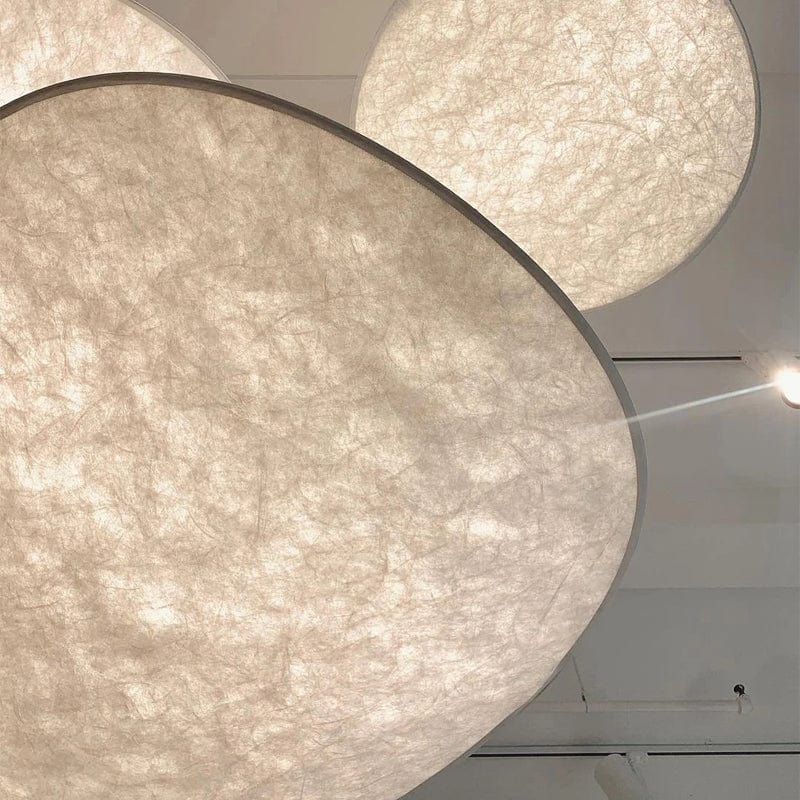 Japandi Zijden Hanglamp – Ovaal Design van Metaal en Zijden met LED Lichtbron 4