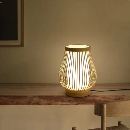 Japanse Hanglamp van Bamboe en Hout – Zen Woonkamer Lamp voor Serene Sfeer, 60 cm Hoog, Natuurlijk Ontwerp 9