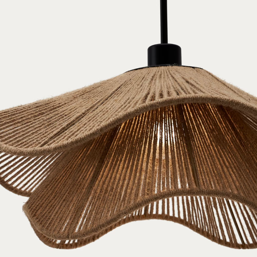 Jute Lampenkap Le Cap Pontos – Boho Design met Natuurlijke Elegantie voor Warm Licht in Elke Ruimte 2