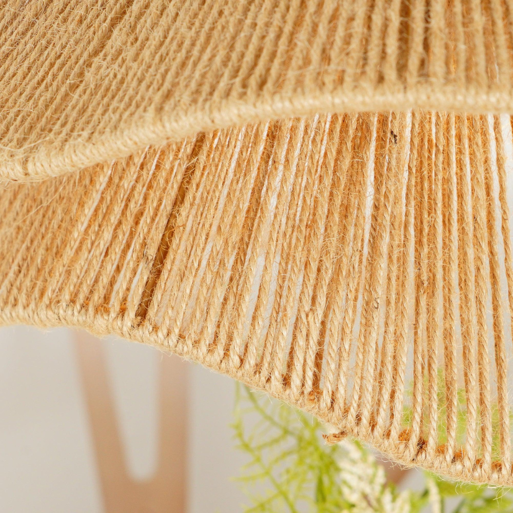 Jute Lampenkap Le Cap Pontos – Boho Design met Natuurlijke Elegantie voor Warm Licht in Elke Ruimte 4
