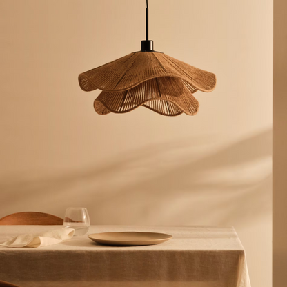 Jute Lampenkap Le Cap Pontos – Boho Design met Natuurlijke Elegantie voor Warm Licht in Elke Ruimte 5