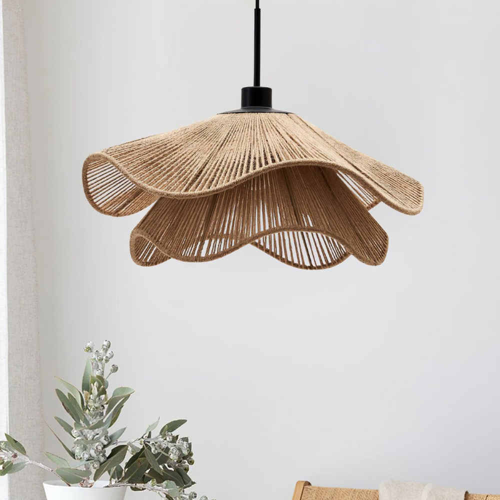 Jute Lampenkap Le Cap Pontos – Boho Design met Natuurlijke Elegantie voor Warm Licht in Elke Ruimte 8