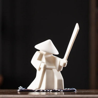 Keramische Samurai Wierookhouder - Elegante Wierook Houders voor Theeceremonies en Woninginrichting, 20 x 10 x 15 cm 0