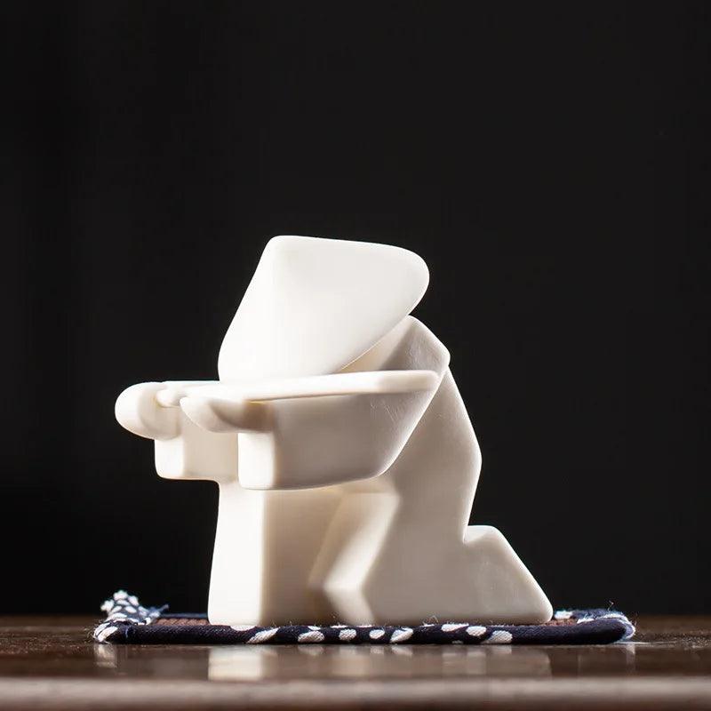 Keramische Samurai Wierookhouder - Elegante Wierook Houders voor Theeceremonies en Woninginrichting, 20 x 10 x 15 cm 10