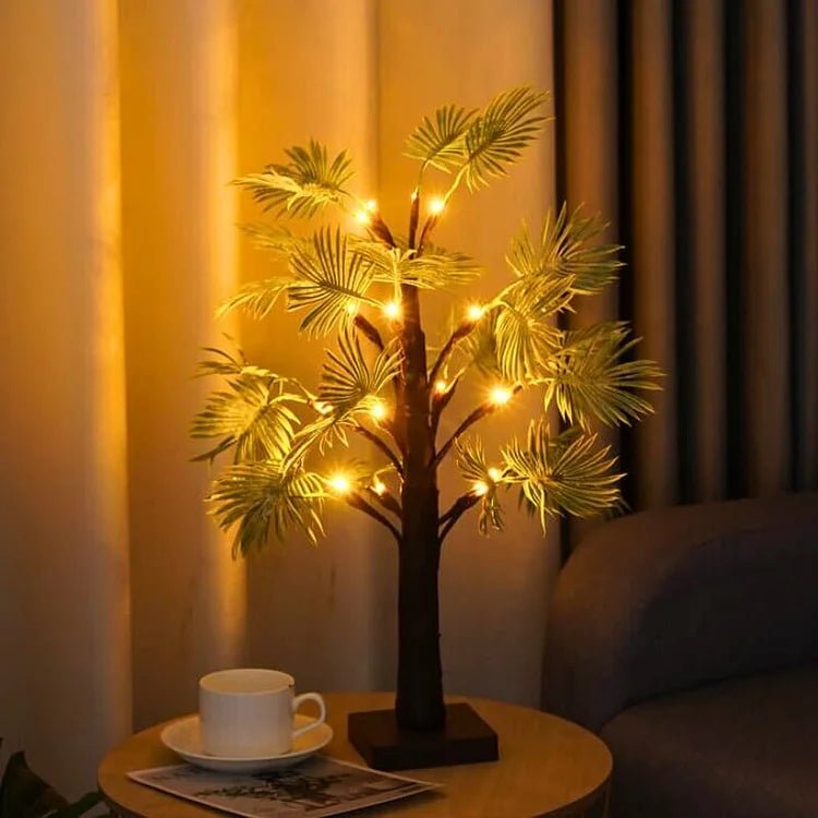 Kerst LED Palmbladverlichting – Warm Licht, Draadloos, 11x55cm, Duurzaam PVC voor Feestelijke Decoratie 0