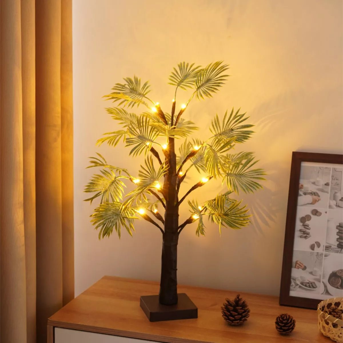 Kerst LED Palmbladverlichting – Warm Licht, Draadloos, 11x55cm, Duurzaam PVC voor Feestelijke Decoratie 5