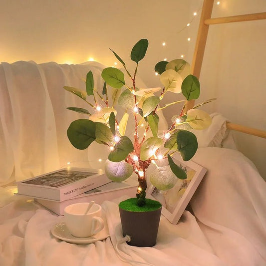 Kersttak LED Nachtlampje met Warm Licht en USB Aansluiting – 34 cm Hoog 0