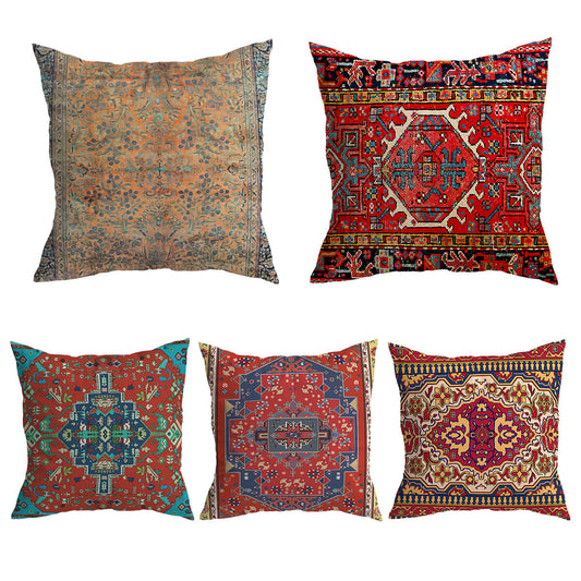 Kilim Kussenhoes 45x45 cm van Kort Pluche – Uniek Patroon voor Stijlvol Interieur 0