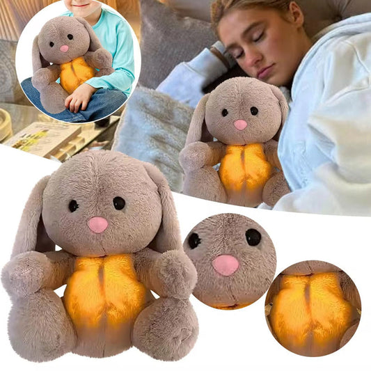 Knuffel Konijn met Kalmerende Geluiden en Licht – Zacht Pluche voor Ontspanning en Comfort 1