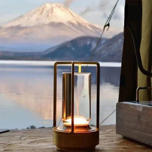 Kristallen Tuinlantaarn met Dimbare LED en USB Oplaadfunctie – Luxe Buitenlantaarn voor Sfeervolle Verlichting 3