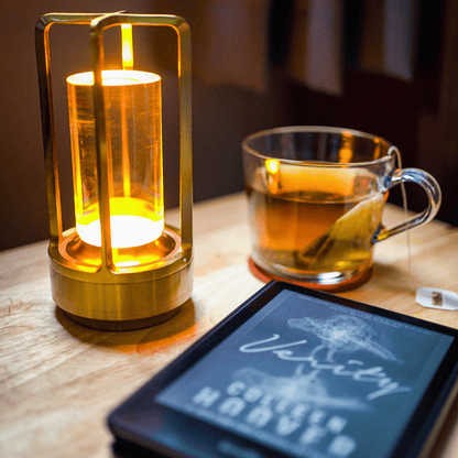 Kristallen Tuinlantaarn met Dimbare LED en USB Oplaadfunctie – Luxe Buitenlantaarn voor Sfeervolle Verlichting 4