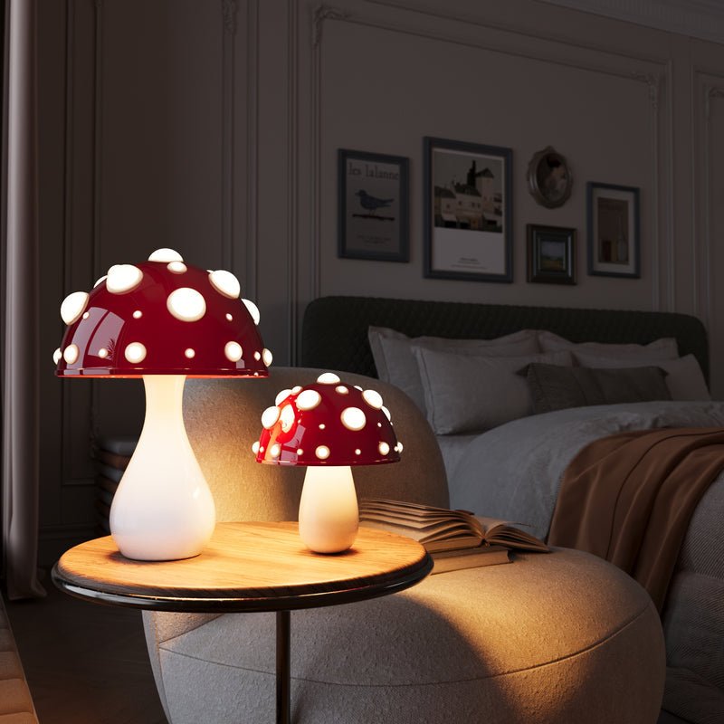 LED Tafellamp Amanita met Dimbare Warm Witte Verlichting – Bedraad en Draadloos 0