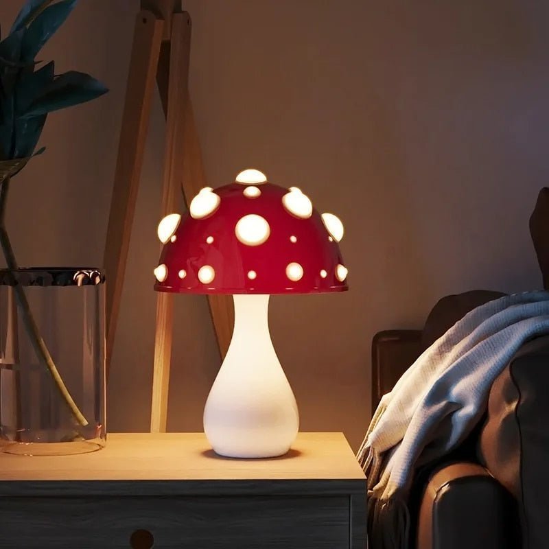 LED Tafellamp Amanita met Dimbare Warm Witte Verlichting – Bedraad en Draadloos 4