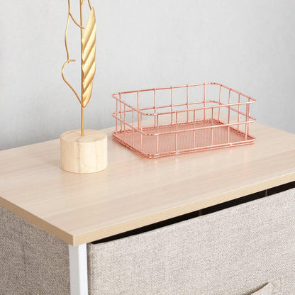 Ladekast met 4 Laden voor Slaapkamer en Woonkamer - Beige Opbergkast 45 x 30 x 94 cm 1