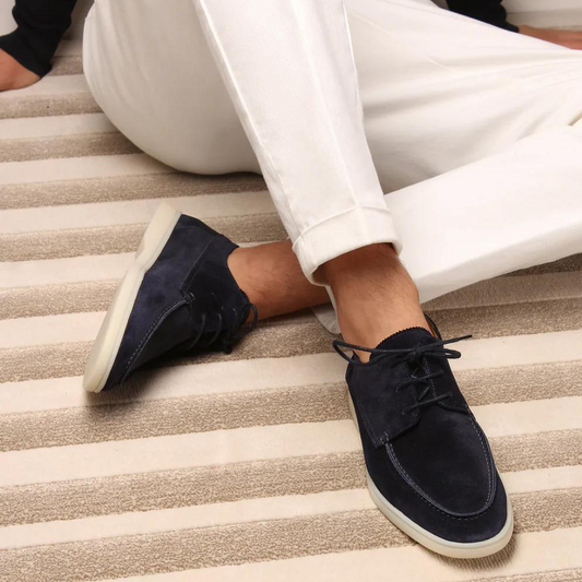 Leren Herenloafers met Vetersluiting – Comfortabele en Elegante Schoenen voor Elke Gelegenheid 0