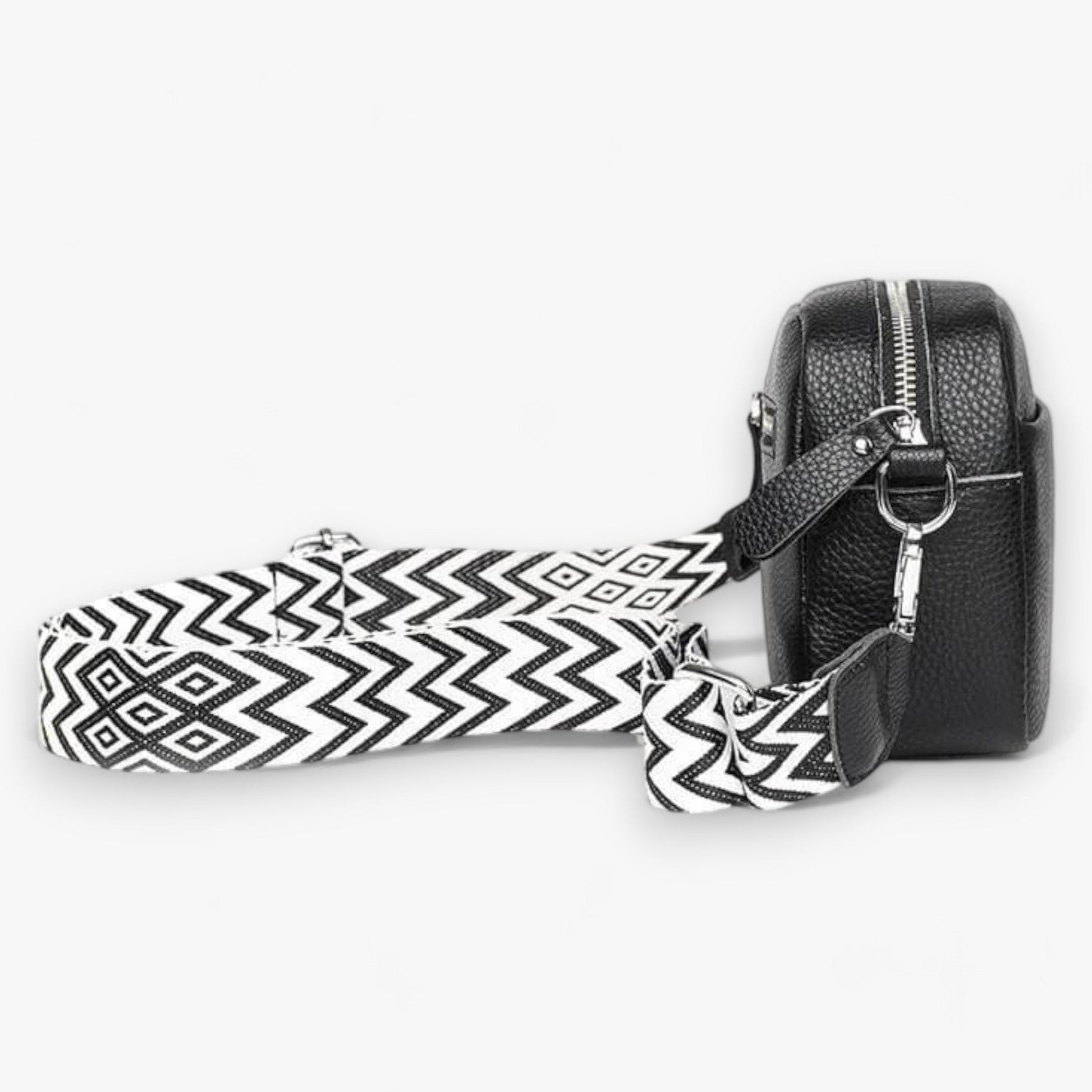 Leren Schoudertas Dames – Elegante Zwarte Crossbody Tas met Rits voor Dagelijks Gebruik 7