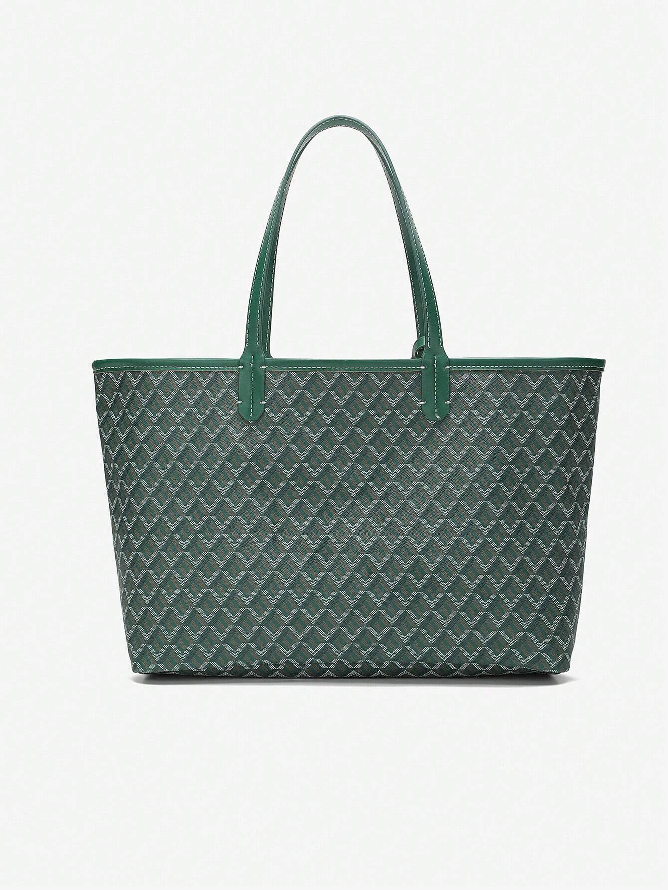 Lichtgewicht PVC Schoudertas Dames – Ruime Tote Bag voor Studenten met Stevige Hengsels en Waterafstotend Materiaal 3