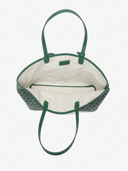 Lichtgewicht PVC Schoudertas Dames – Ruime Tote Bag voor Studenten met Stevige Hengsels en Waterafstotend Materiaal 5