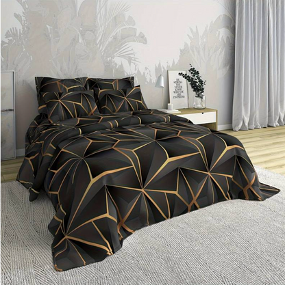 Luxe Dekbedset van Microfiber met Hotel-Design – Ademend, Kreukbestendig en Machinewasbaar, 1 Dekbedhoes en 2 Kussenslopen 3