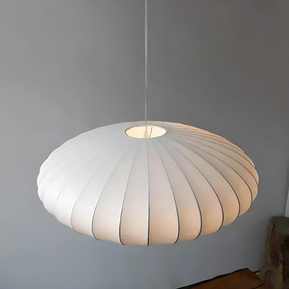 Luxe Japandi Hanglamp voor Eettafel – Elegante Zijden Lamp voor Woonkamer en Slaapkamer 4